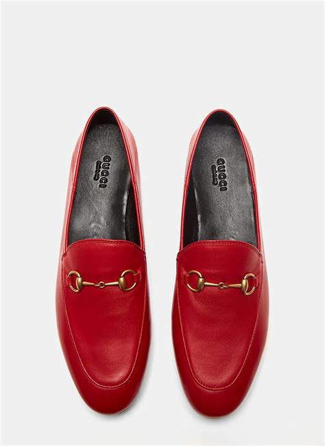 gucci jordaan leather loafer red|gucci jordaan leather loafer sale.